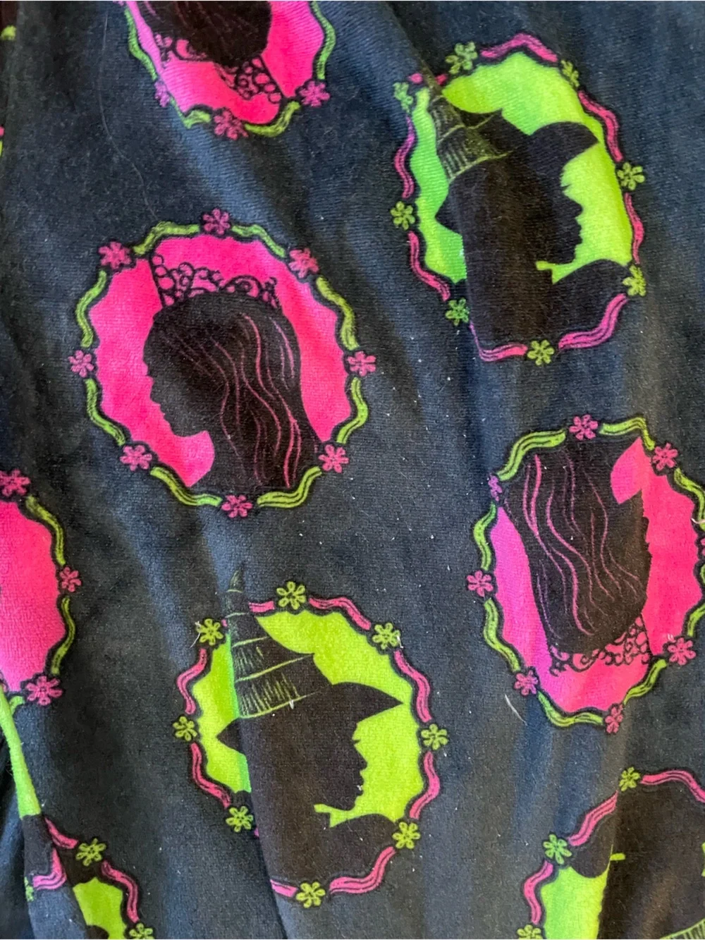 Girls Black Pink & Green WICKED Pajama Set